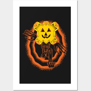 Halloween Pumpkin Monster Posters and Art